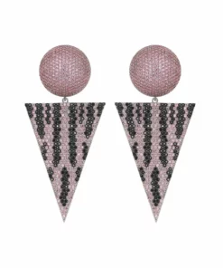 TALITA LONDON Space Circus Earrings - Pink Zebra