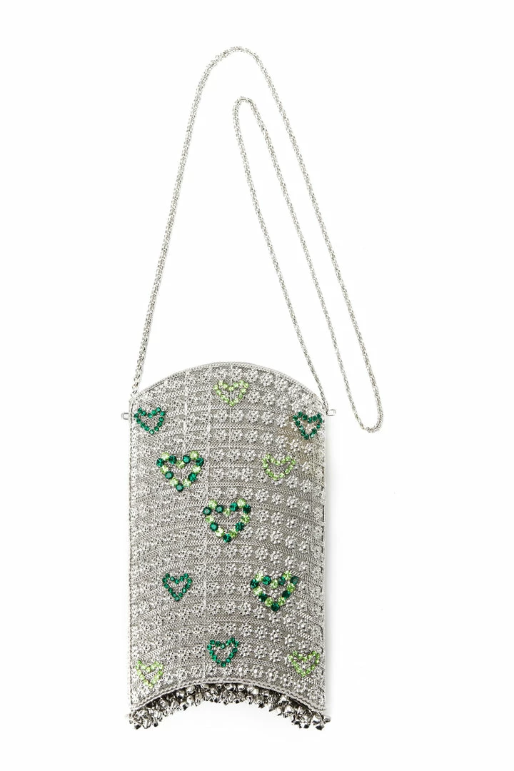 Mae Cassidy Simi Sweetheart Emerald Phone Bag 5 Mae Cassidy Simi Sweetheart Emerald Phone Bag