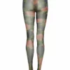 Richard Quinn Pink Rose Printed Sheer Tights