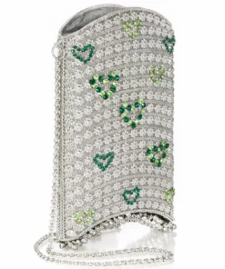 Mae Cassidy Simi Sweetheart Emerald Phone Bag