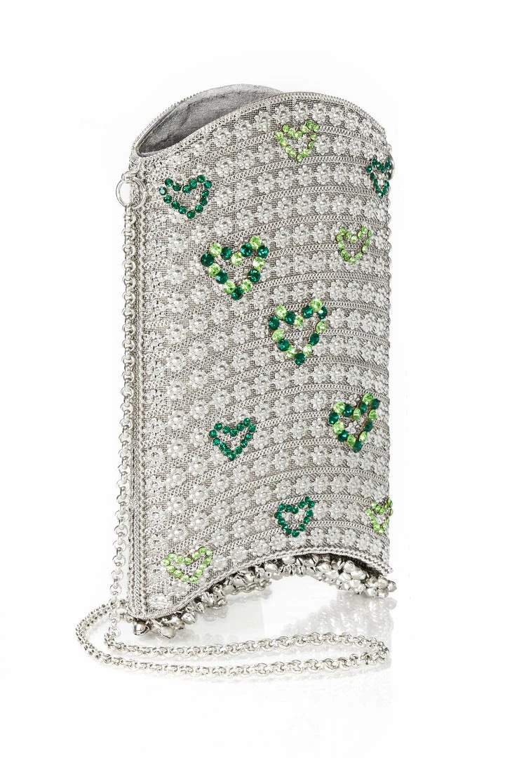 Mae Cassidy Simi Sweetheart Emerald Phone Bag 3 Mae Cassidy Simi Sweetheart Emerald Phone Bag