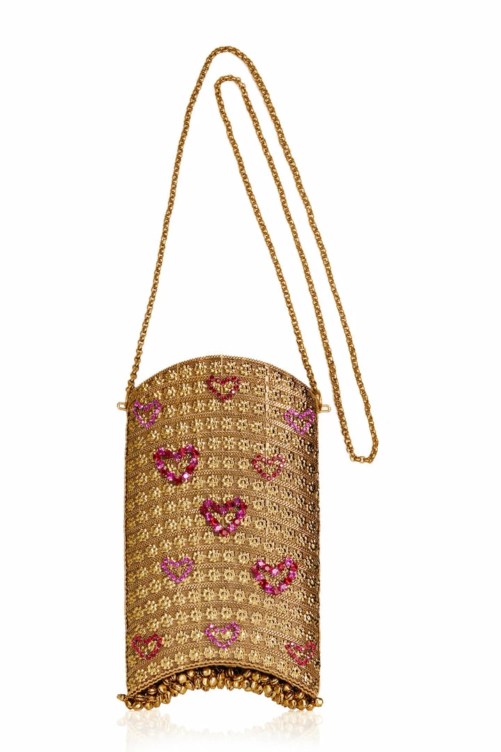 Mae Cassidy Simi Sweetheart Gold Phone Bag 5 Mae Cassidy Simi Sweetheart Gold Phone Bag