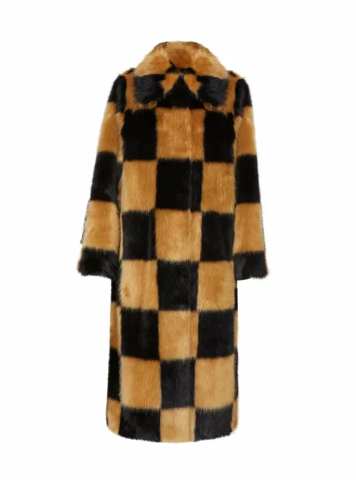 Stand Studio Nino Coat Check Brown