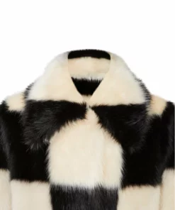 Stand Studio Nino Coat Check White