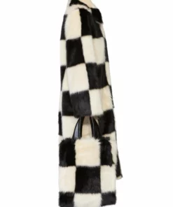 Stand Studio Nino Coat Check White