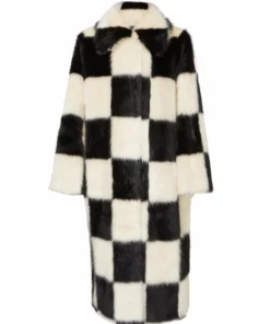 Stand Studio Nino Coat Check White