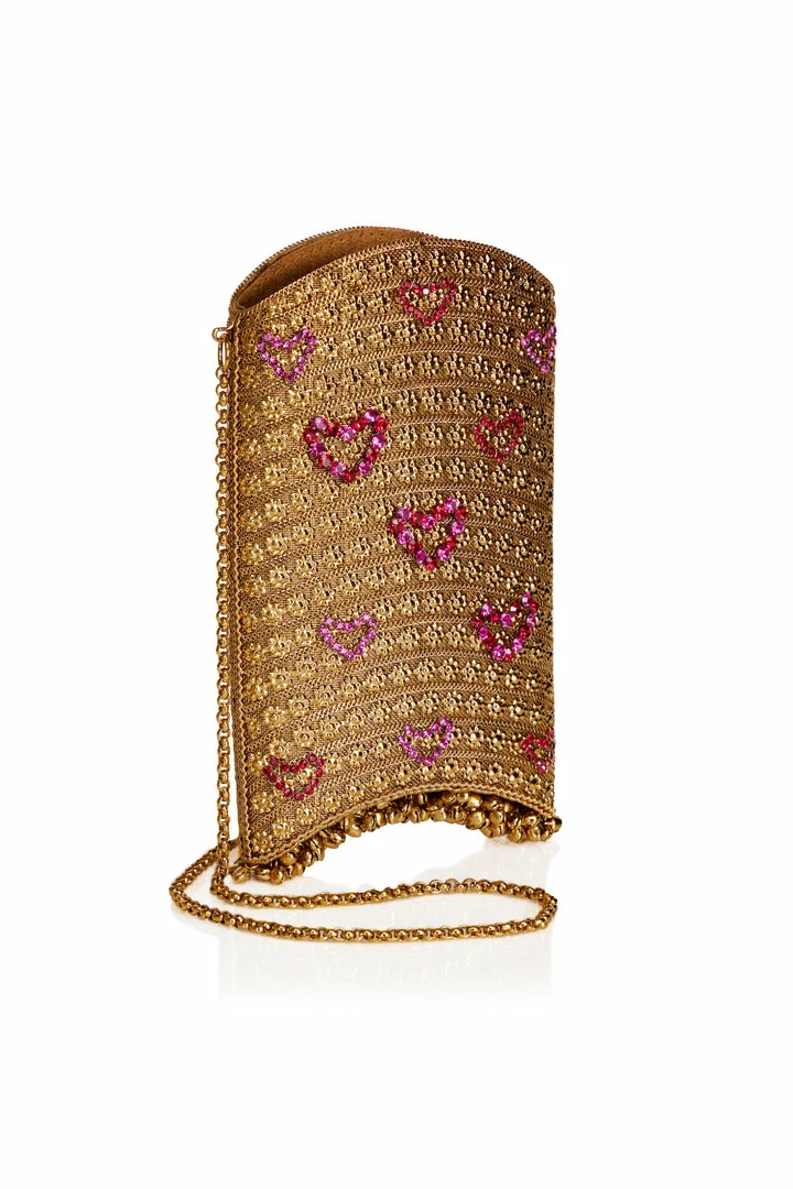 Mae Cassidy Simi Sweetheart Gold Phone Bag 6 Mae Cassidy Simi Sweetheart Gold Phone Bag