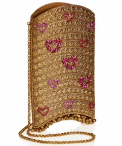 Mae Cassidy Simi Sweetheart Gold Phone Bag