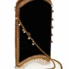 Mae Cassidy Velvet Pearl Cocktail Black & Gold Phone Bag 2 Mae Cassidy Velvet Pearl Cocktail Black & Gold Phone Bag