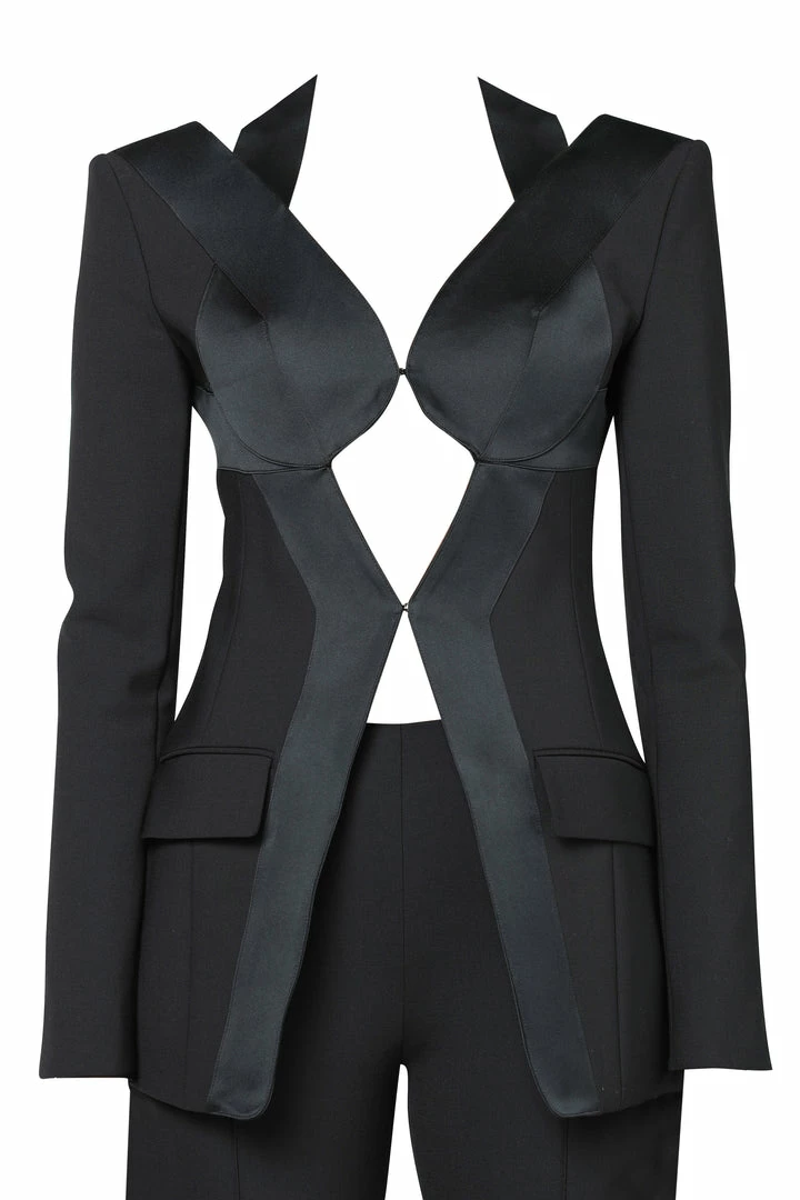 Area Braided Patchwork Tailored Blazer 3 Area Braided Patchwork Tailored Blazer