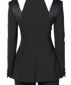 Area Braided Patchwork Tailored Blazer