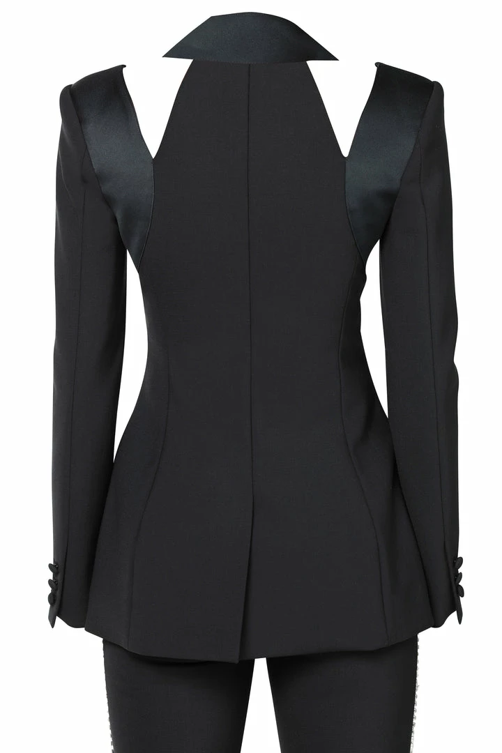 Area Braided Patchwork Tailored Blazer 4 Area Braided Patchwork Tailored Blazer