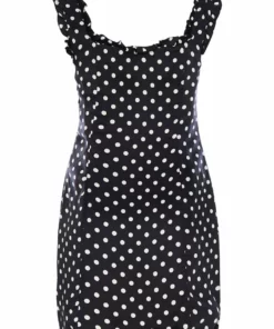 De La Vali Bandana Polka Dot Mini Dress