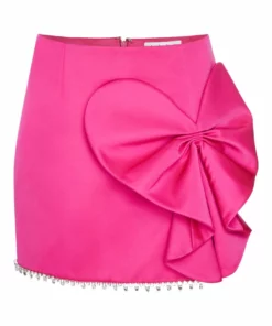Area Heart Bow Mini Skirt