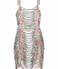 Area Draped Crystal Mini Dress 13 Area Draped Crystal Mini Dress