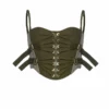 Dion Lee Laced Slider Bustier-Olive