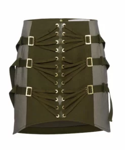 Dion Lee Laced Slider Skirt- Olive