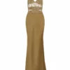 Silvia Astore Gold Calipso Dress