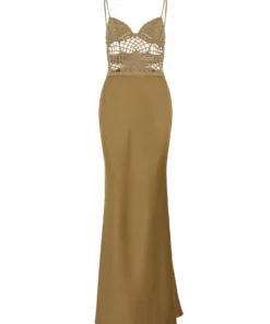 Silvia Astore Gold Calipso Dress