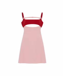 Giambattista Vali Two-Tone Crepe Mini Dress