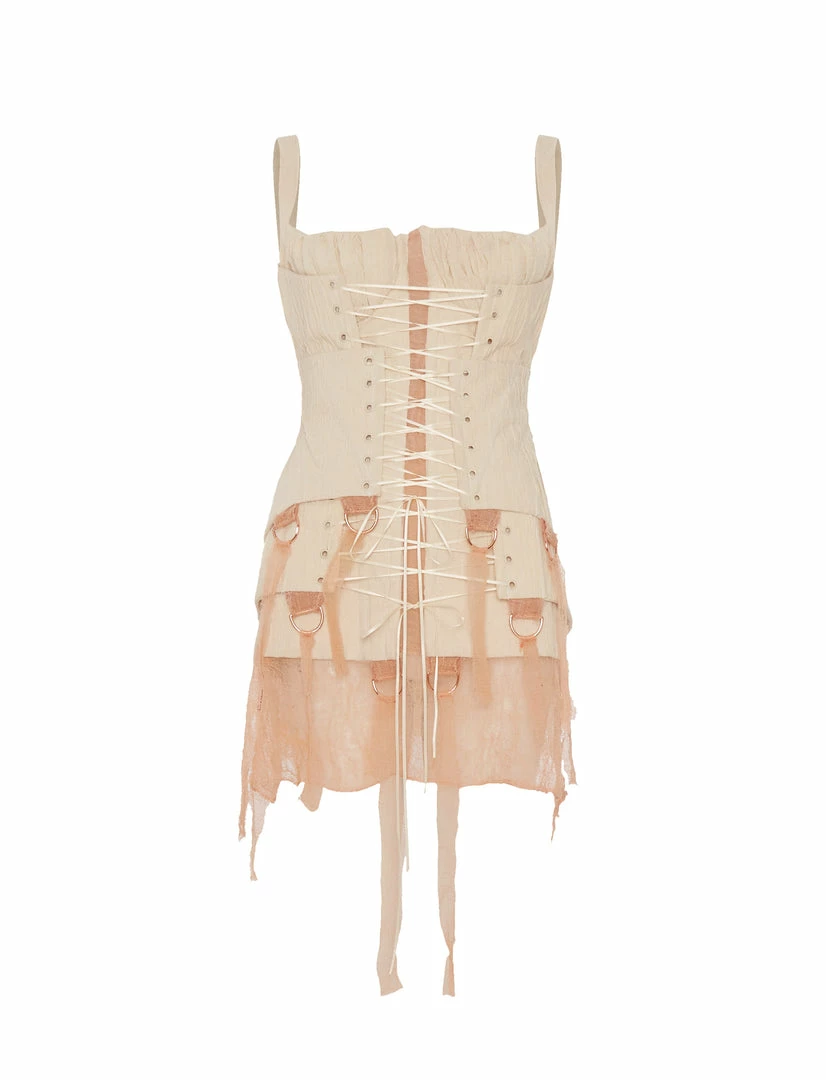 Dreaming Eli Triple Ivory Corset Dress 3 Dreaming Eli Triple Ivory Corset Dress