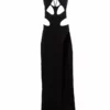 Monot Cut-Out Halterback Dress