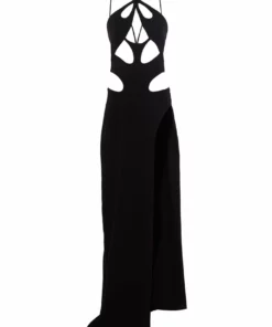 Monot Cut-Out Halterback Dress