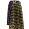 Chopova Lowena Tartan-wool/ Argyle-taffeta Midi Skirt
