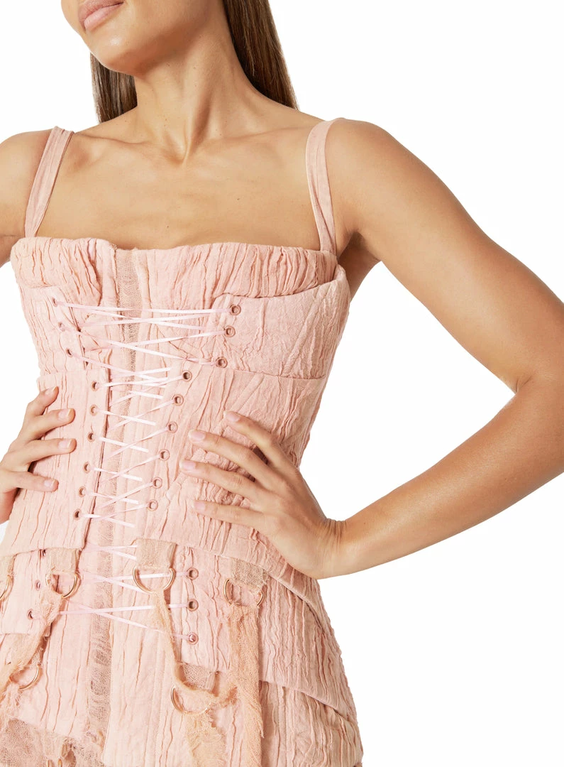Dreaming Eli Triple Pink Corset Dress 5 Dreaming Eli Triple Pink Corset Dress