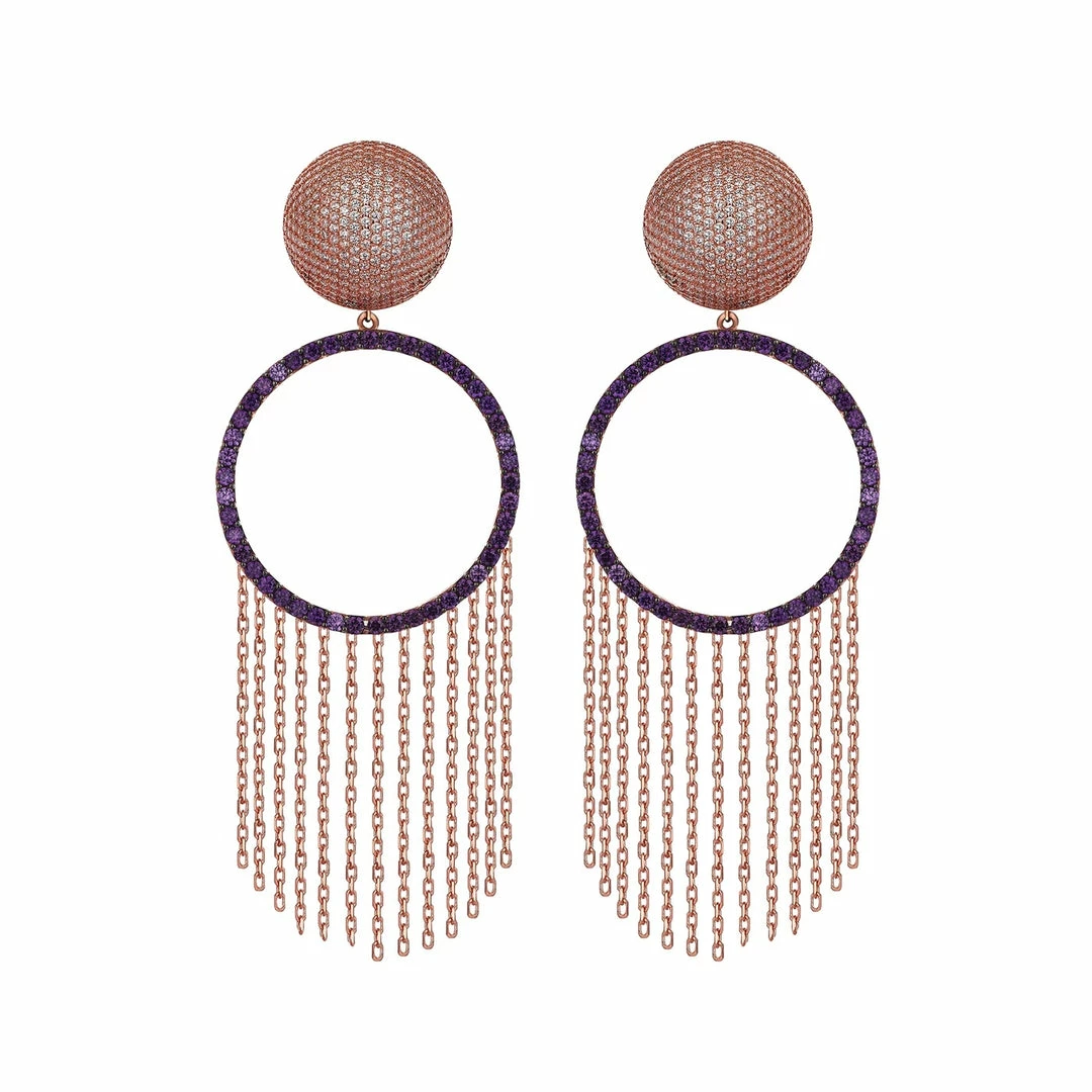 TALITA LONDON Etnoround Earrings - Rose Gold 3 TALITA LONDON Etnoround Earrings - Rose Gold