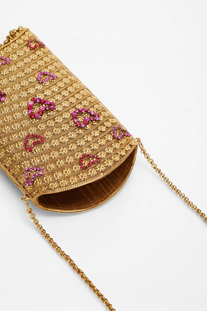 Mae Cassidy Simi Sweetheart Gold Phone Bag 7 Mae Cassidy Simi Sweetheart Gold Phone Bag