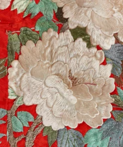 Annie's Archive 1930s Japanese Red Silk Kimono With Sash 11 Annie's Archive 1930s Japanese Red Silk Kimono With Sash