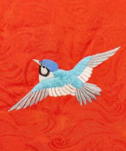 Annie's Archive 1930s Japanese Red Silk Kimono With Sash 9 Annie's Archive 1930s Japanese Red Silk Kimono With Sash