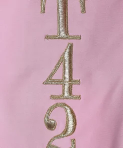 Annie's Archive 1991 Moschino Couture Pastel Pink 'Tea 4 2' Bodycon Dress. Rent: £150/Day