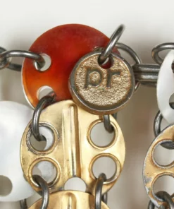 Annie's Archive Spring Summer 1969 Paco Rabanne Bronze Metal Discs Couture Evening Gown. Rent: £2,195