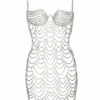 Area Scalloped Crystal Dress