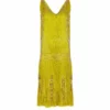 Annie's Archive 1920's Chartreuse Flapper Dress