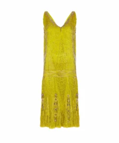 Annie's Archive 1920's Chartreuse Flapper Dress