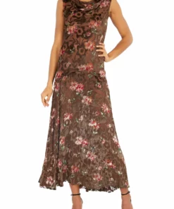Annie's Archive 1930's Floral Velvet Evening Gown