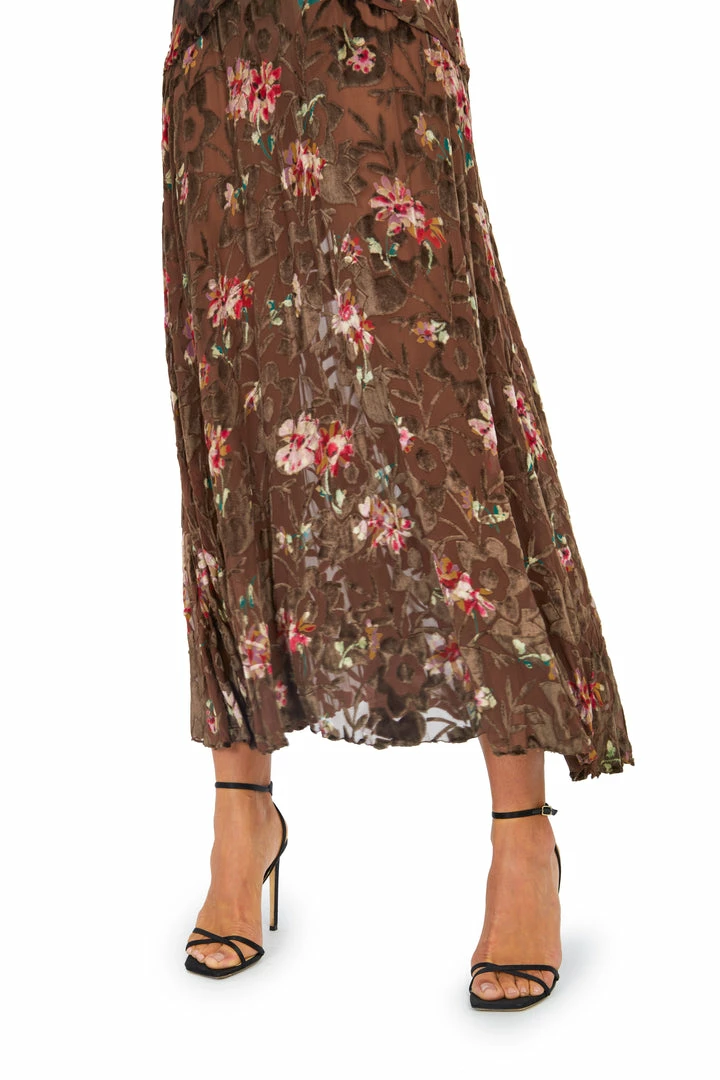 Annie's Archive 1930's Floral Velvet Evening Gown 5 Annie's Archive 1930's Floral Velvet Evening Gown