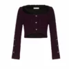 Silvia Astore Sophie Mini Jacket- Plum