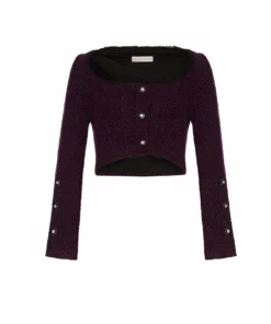 Silvia Astore Sophie Mini Jacket- Plum