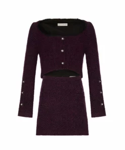 Silvia Astore Sophie Mini Skirt- Plum