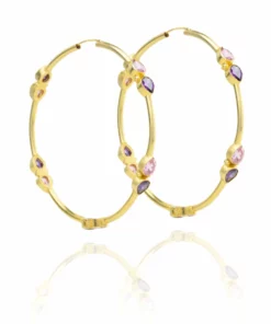 Opuline Yasmin Hoop Earrings