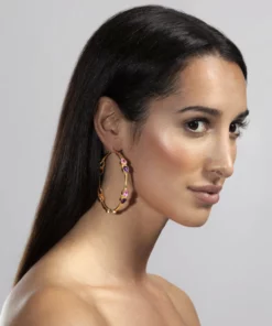 Opuline Yasmin Hoop Earrings