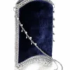 Mae Cassidy Velvet Pearl Cocktail Midnight Blue Phone Bag