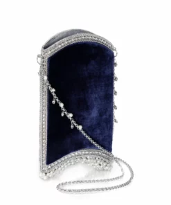 Mae Cassidy Velvet Pearl Cocktail Midnight Blue Phone Bag 10 Mae Cassidy Velvet Pearl Cocktail Midnight Blue Phone Bag