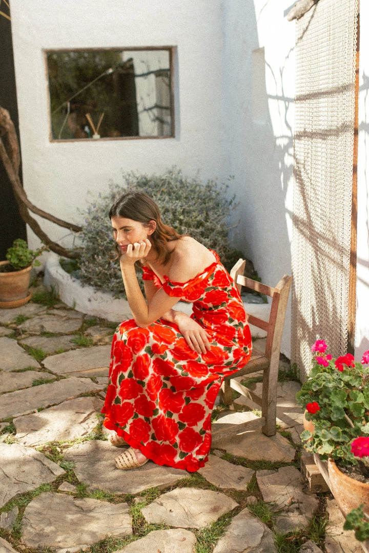 De La Vali Bandana Pink Rose Dress 6 De La Vali Bandana Pink Rose Dress