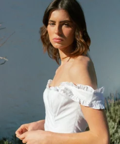 De La Vali Bandana White Mini Dress