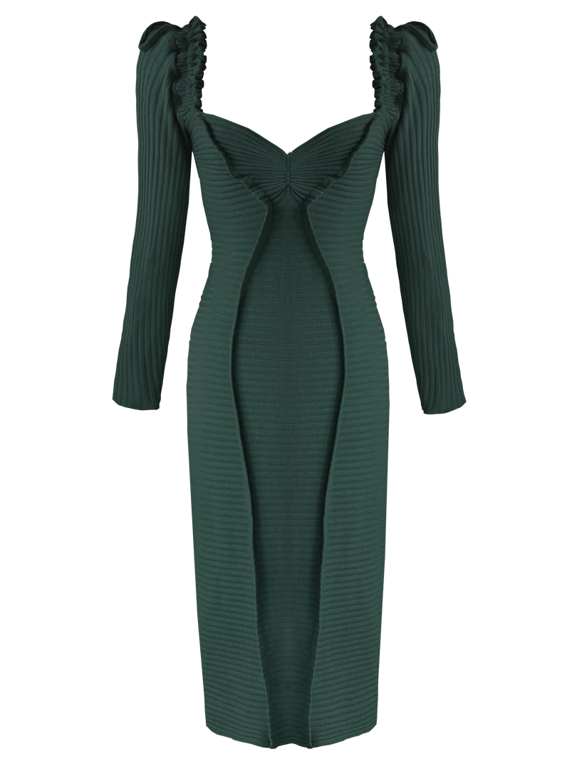 Georgia Hardinge Blaze Bottle Green Dress 3 Georgia Hardinge Blaze Bottle Green Dress